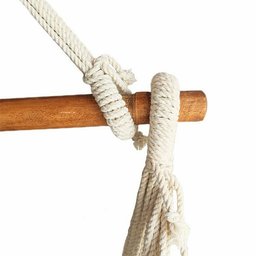 Cadeira de balanço suspensa rede de teto varias cores:Cru - 3