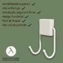 Ver imagem 2 de Porta Toalha Gancho Duplo - Organizador de Banheiro - Linha Premium