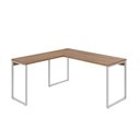 Ver imagem 4 de Kit 2 Mesas de Escritório em L Estilo Industrial 1,50mx1,50m Kuadra