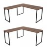 Kit 2 Mesas de Escritório em L Estilo Industrial 1,50mx1,50m Kuadra - 2