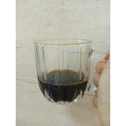 Caneca de Vidro para Café Borda Dourada 200ml - 4