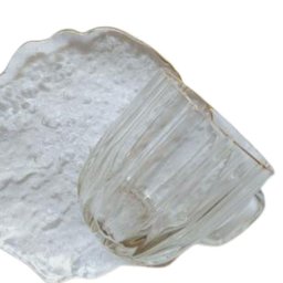 Caneca de Vidro para Café Borda Dourada 200ml - 1