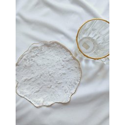Caneca de Vidro para Café Borda Dourada 200ml - 6