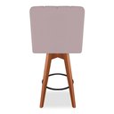 Ver imagem 5 de Kit 4 Banquetas Sueli Com Base Giratória Suede Crepe