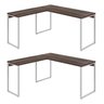Kit 2 Mesas de Escritório em L Estilo Industrial 1,50mx1,50m Kuadra - 2