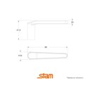 Ver imagem 1 de Fechadura Inox Polido Broca 40 - Stam Banheiro 823/03