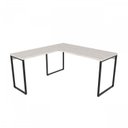 Ver imagem 4 de Kit 2 Mesas de Escritório em L Estilo Industrial 1,50mx1,50m Kuadra