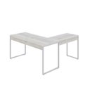 Ver mais imagens de Kit 2 Mesas de Escritório em L Estilo Industrial 1,50mx1,50m Kuadra