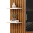 Ver imagem 4 de Painel Frizz com Ripas e Prateleiras Freijó com Off White