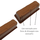 Ver imagem 4 de Kit 2 Unds Floreira 35cm Jardim Decoração 1marrom e 1 Preto