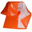 Ver imagem 1 de Lona Loneiro 150 Micras Polietileno Laranja/branco