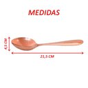 Ver imagem 3 de Conjunto 6pçs Colheres de Mesa Inox Rose Gold Luxo Rústico