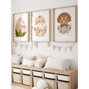 Ver imagem 1 de Kit 3 Quadros Decorativos Infantil Animais Safari No9