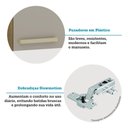 Ver imagem 4 de Paneleiro 70cm 4 Portas com 1 Nicho Microondas Isis Luciane Avelã-mocca Laca