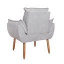 Ver imagem 3 de Cadeira Poltrona Orgânica Bouclê Sala Quarto - Balaqui Decor Cor:cinza