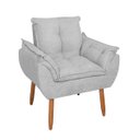 Ver imagem 1 de Cadeira Poltrona Orgânica Bouclê Sala Quarto - Balaqui Decor Cor:cinza