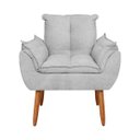 Ver imagem 2 de Cadeira Poltrona Orgânica Bouclê Sala Quarto - Balaqui Decor Cor:cinza