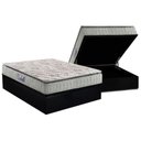 Ver imagem 1 de Conjunto Box Baú Casal: Colchão Espuma Anjos D33 Orthosono One Face + Base Crc Suede Black(138x188