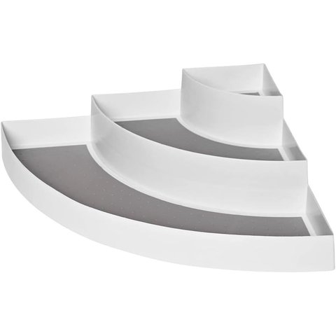 Organizador Canto Armário 3 Níveis Cinza Cozinha Mimo Style