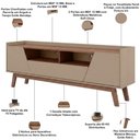 Ver imagem 6 de Rack Morello B02 para TV 70" 160cm MDF-MDP com Gaveta Fendi Freijó Lyam Decor