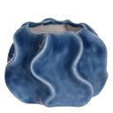 Ver imagem 1 de Vaso Cerâmica Decorativo 6,5x9,2x9,4cm Azul Flor Arte