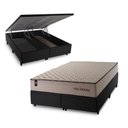 Ver imagem 2 de Conjunto Box Baú Super King San Diego Preto 193x203x74 Espuma D33
