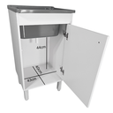 Ver imagem 3 de Tanque 26l com Gabinete 46cm 1 Porta + Sifão Entregue Montado