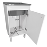 Tanque 26l com Gabinete 46cm 1 Porta + Sifão Entregue Montado - 3