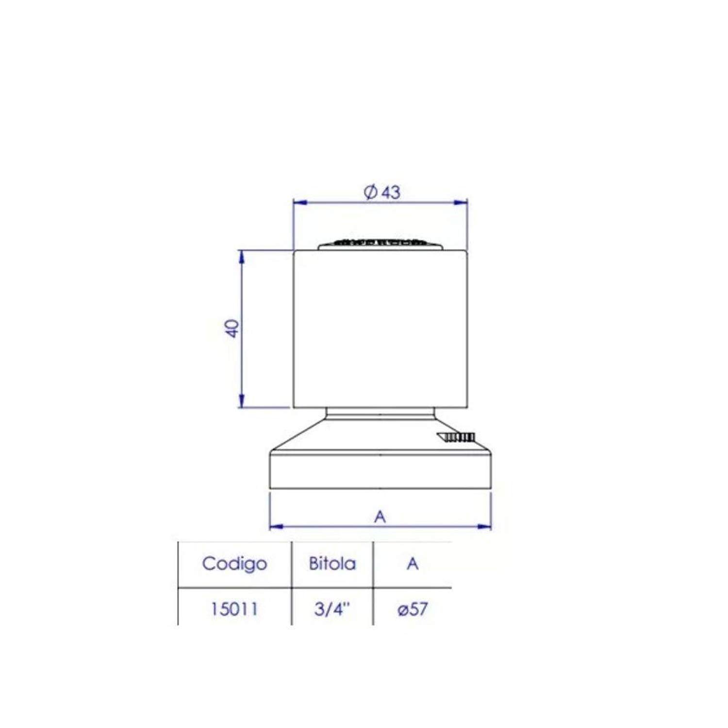 Acabamento Registro Encaixe Padrão Deca 1/2'' e 3/4'' Metal e Abs - 2