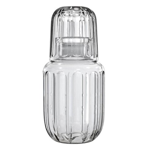 Moringa Soho Cristal Ecológico 600ml com Copo 200ml Elegante Mesa Posta Água