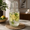 Ver imagem 6 de Moringa Soho Cristal Ecológico 600ml com Copo 200ml Elegante Mesa Posta Água