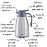 Garrafa Térmica Aço Inox Bule com Gatilho 1 Litro - 3