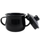 Ver imagem 5 de Açucareiro Esmaltado Ágata 239ml Porta Açúcar com Tampa e Alças Laterais Preto