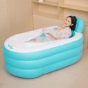 Ver imagem 2 de Banheira Inflável Portátil com Encosto 150l Vg Plus Verde
