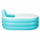 Ver imagem 3 de Banheira Inflável Portátil com Encosto 150l Vg Plus Verde