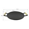Chapa Carne Picanheira Grande De Ferro Fundido 45Cm - Rig - 2
