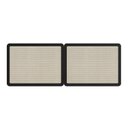Ver imagem 3 de Conjunto Cabeceira Casal 160cm e 2 Mesas de Cabeceira 1 Gaveta Pé Madeira Palhinha Oslo Nero Preto