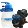 Kit Filtro Piscina Fm-25 e Bomba 1/4cv Bmc-25 Sodramar - 1