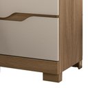 Ver imagem 4 de Mesa Cabeceira para Quarto 51cm 2 Gavetas Athenas Cv/Fendi Z17 - Mpozenato
