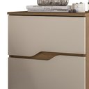 Ver imagem 3 de Mesa Cabeceira para Quarto 51cm 2 Gavetas Athenas Cv/Fendi Z17 - Mpozenato