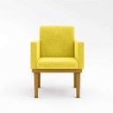 Ver imagem 5 de Kit 02 Cadeiras C/base Mesa/estudos Poltrona Amarelo