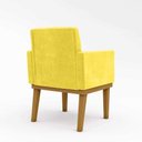 Ver imagem 3 de Kit 02 Cadeiras C/base Mesa/estudos Poltrona Amarelo