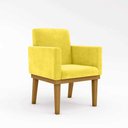 Ver imagem 4 de Kit 02 Cadeiras C/base Mesa/estudos Poltrona Amarelo
