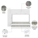 Ver mais imagens de Quarto Infantil Modulado Bicama com Guarda-Roupa e Colchão/Cômoda/Sapateira Pulse Multimóveis