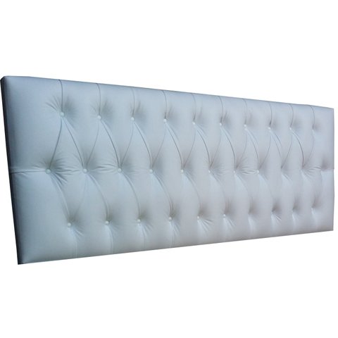 CABECEIRA PAINEL VINTAGE CORINO BRANCO QUEEN 160 X 60 RBL