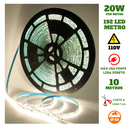 Ver imagem 1 de Fita 192 Led's 110v 10 Metros Ip44 3528 18w 4000k Liga Direto