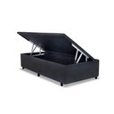 Ver imagem 1 de Cama Box Baú Solteiro Universal Suede Gray (88x188x35) - Costa Rica