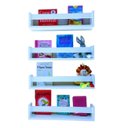 Ver imagem 2 de Kit 4 Prateleiras Revisteiro de Parede Infantil Nicho Organizador de Pelúcia Brinquedos Quarto de Cr
