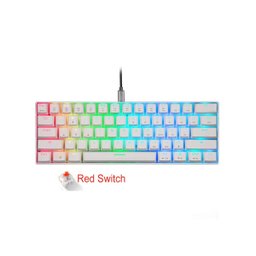TECLADO MECANICO GAMER MOTOSPEED CK61 ESSENTIAL OTEMU RGB: BRANCO SWITCH AZUL - 5