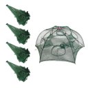Ver imagem 1 de Rede Peixe Covo 6 Furos Kit 4 Uni Rede Pesca Isca Lambari Camarao Corvina Lagosta Robalo Siri Piaba